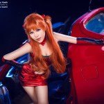 傲嬌女神明日香《新世紀福音戰士》賽車服COSPLAY