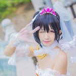 萌妹子《LoveLive!》矢澤妮可白色婚紗照COSPLAY