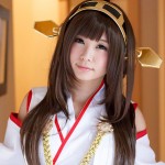 《艦隊收藏》日本爆乳金剛，床上開胸盡露COSPLAY