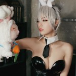 提摩必須死《英雄聯盟》黑絲美臀兔女郎雷玟COSPLAY