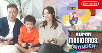 孫慧雪和家人一起遊玩《超級瑪利歐兄弟 驚奇》